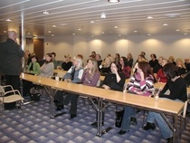 Pikkujouluristeilyn kokousväkeä